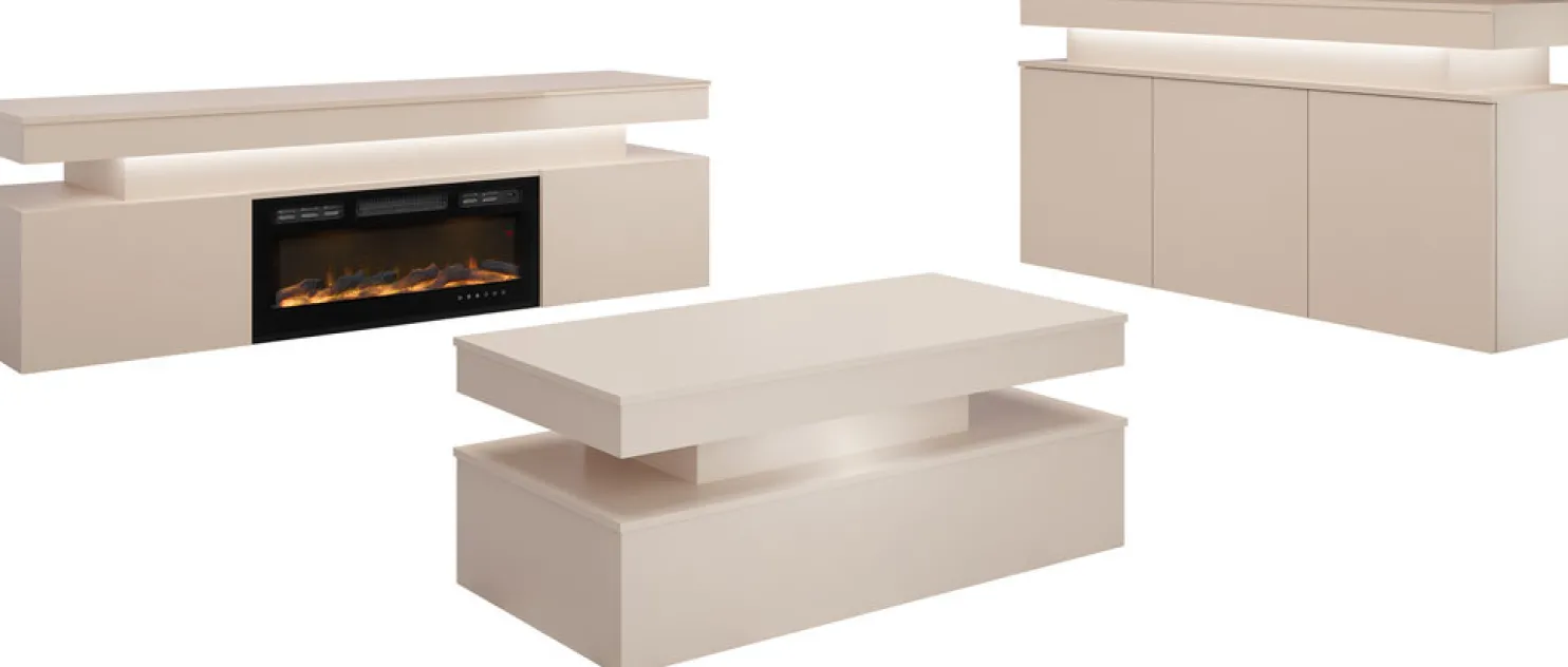 Olohuoneen huonekalusetti Nomla GLOSSA XI, beige