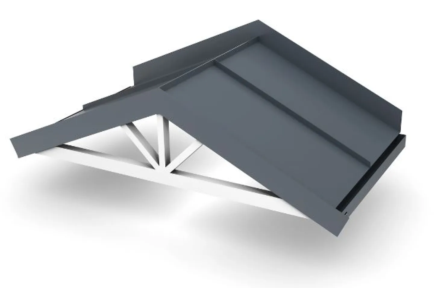 Ovikatos Designtak Open Angled eri kokoja ja eri värejä