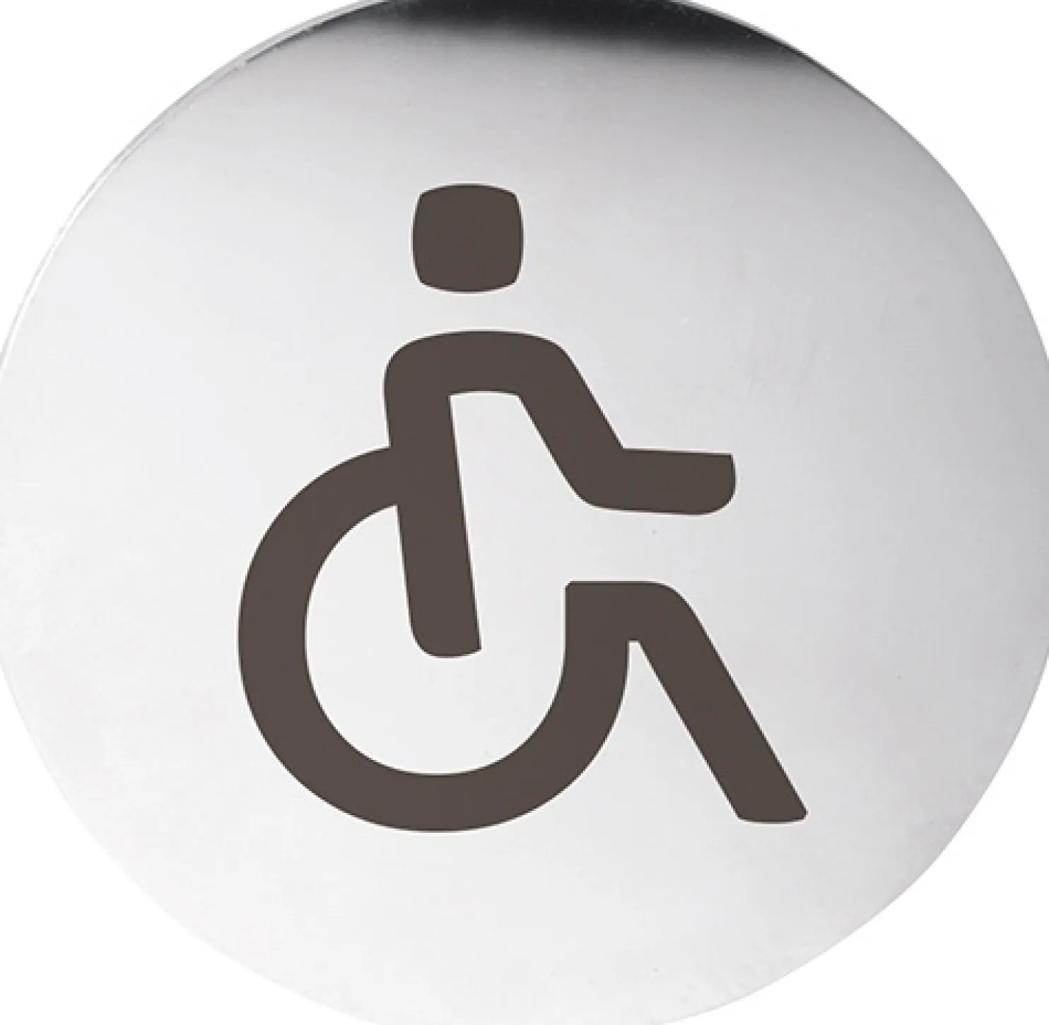 Ovikyltti Inva-WC Bemeta Home, ympyrä, kiillotettu teräs