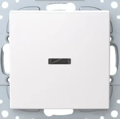 Painike Abb Saga 6, 1-osainen, uppoasennus, 10A, 250V, IP21, URJ, 2X, valkoinen