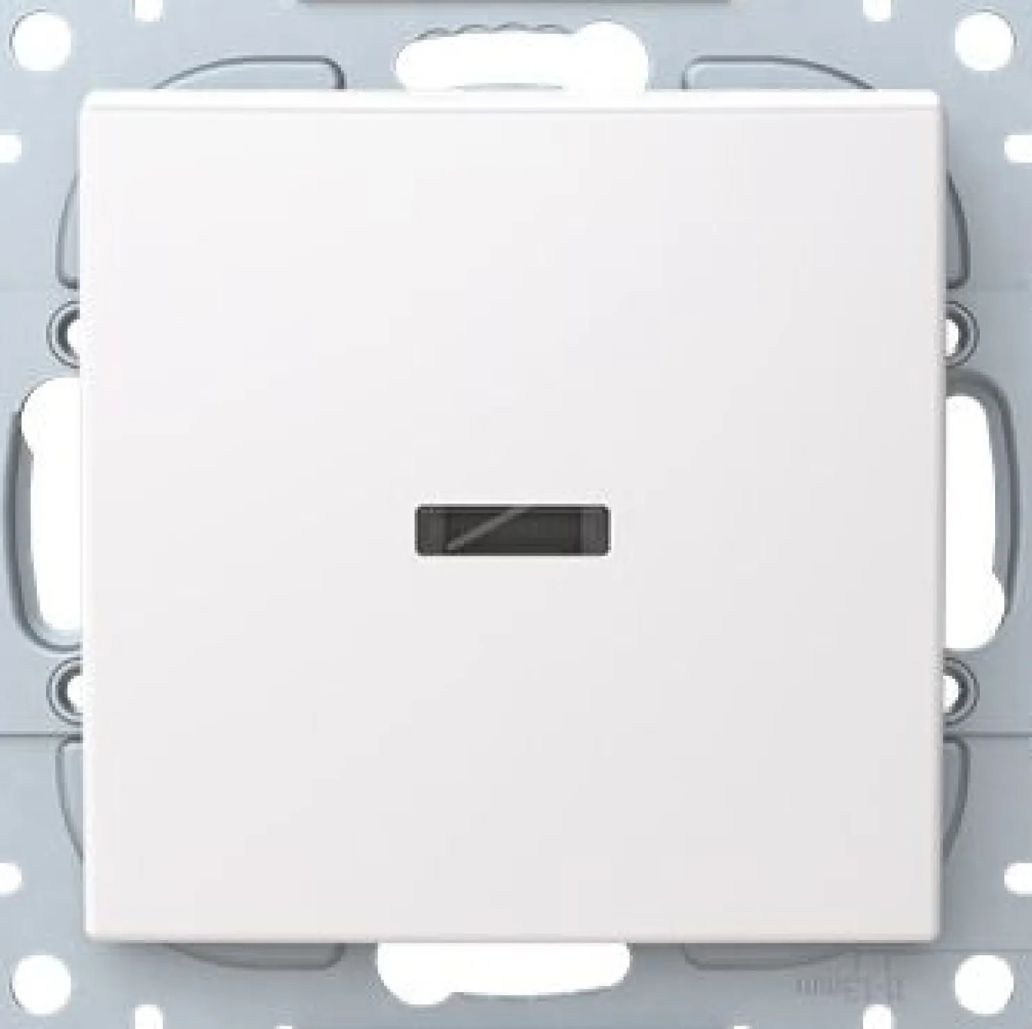 Painike Abb Saga 6, 1-osainen, uppoasennus, 10A, 250V, IP21, URJ, 2X, valkoinen