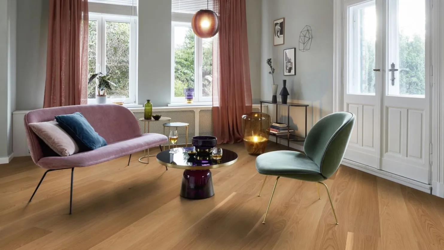 Parketti Boen Oak Andante Live Matt, 181mm, mattalakattu, harjattu
