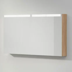 Peilikaappi INR Stage 140, Natural Oak, 4 ovea, pistorasia