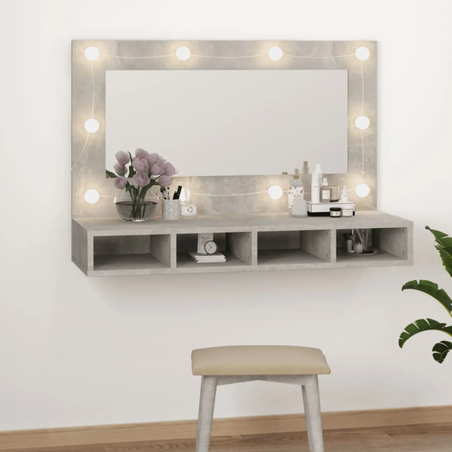 Peilikaappi LED-valoilla, 90x31,5x62 cm, eri värejä (15395)