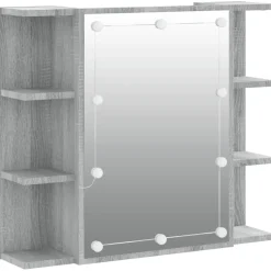 Peilikaappi LED-valoilla, 70x16,5x60 cm, eri värejä (15393)