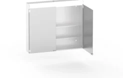 Peilikaappi Polaria Lumena 800x700mm pistorasia oikealla vikavirtasuoja valkoinen