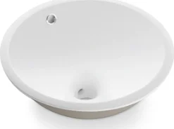 Pesuallas Bathco Cerdena, Ø370mm, valkoinen