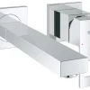 Pesuallashana Grohe Eurocube 23447000, piiloasennus, kaksireikäinen, M, kromi
