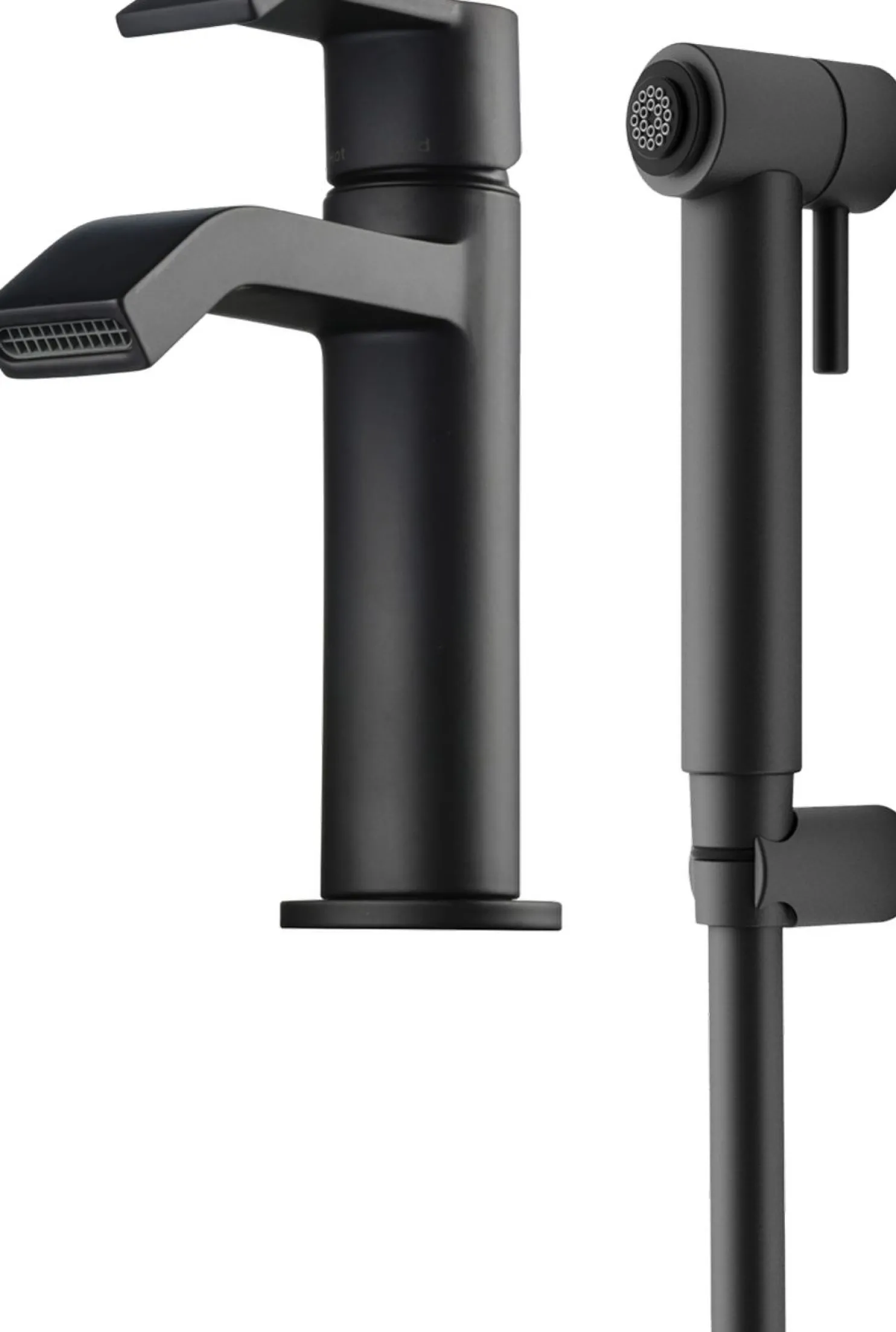 Pesuallashana Tapwell Vicco VIC069 Matte Black käsisuihkulla