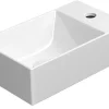 Pesuallas Interia Kube X 400x230 mm, hanareiällä, oikea/vasen, valkoinen
