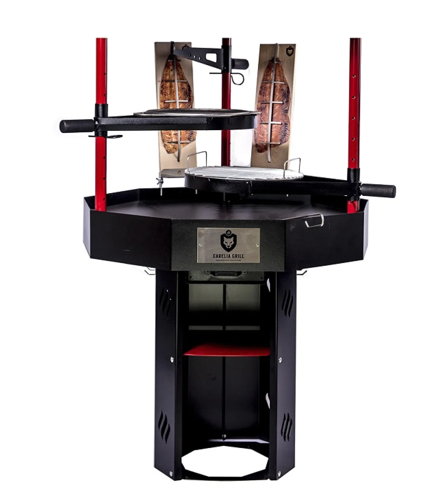 Pihagrilli Carelia Grill® 9K-100 korkea ilman huuvaa musta