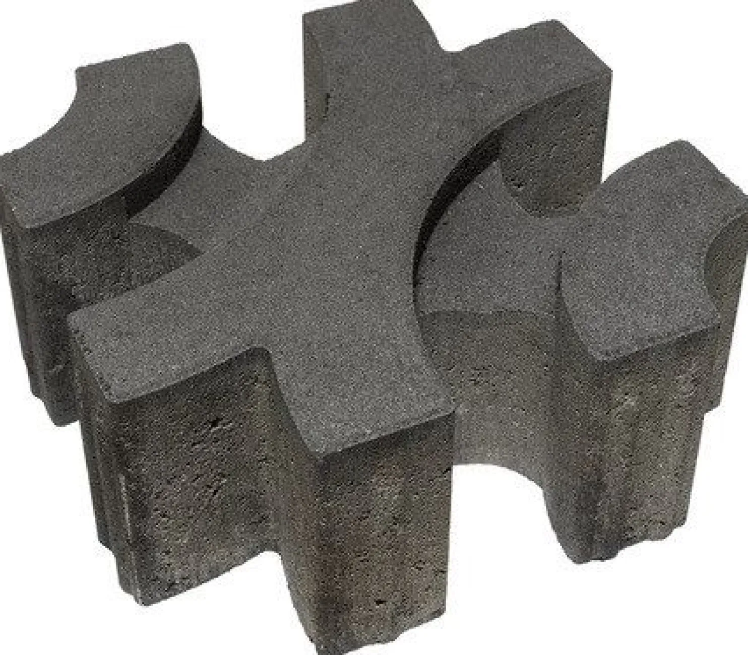 Pihakivi Rudus Riimukivi 300x300x120 mm sileä musta