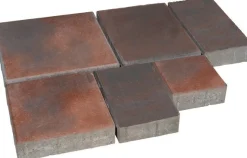 Pihakivisarja Rudus Roomalaiset pienet kivet 80 mm sileä punamusta
