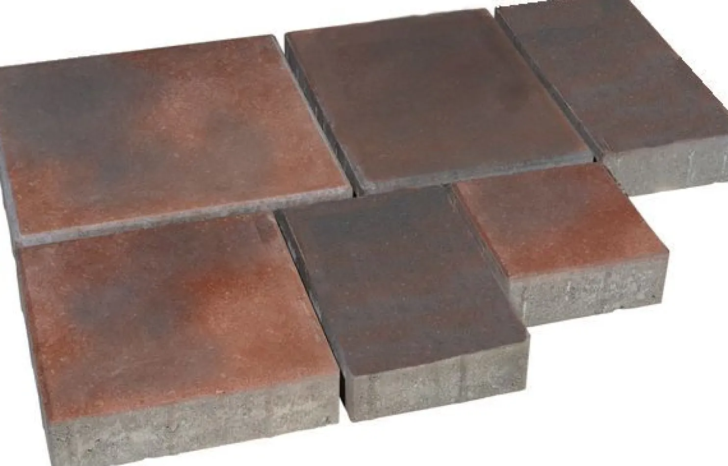 Pihakivisarja Rudus Roomalaiset pienet kivet 80 mm sileä punamusta
