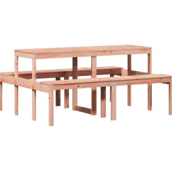 Piknikpöytä, täyspuu, eri materiaaleja ja kokoja (33984)