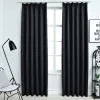Pimennysverhot koukuilla 2 kpl musta 140x225 cm
