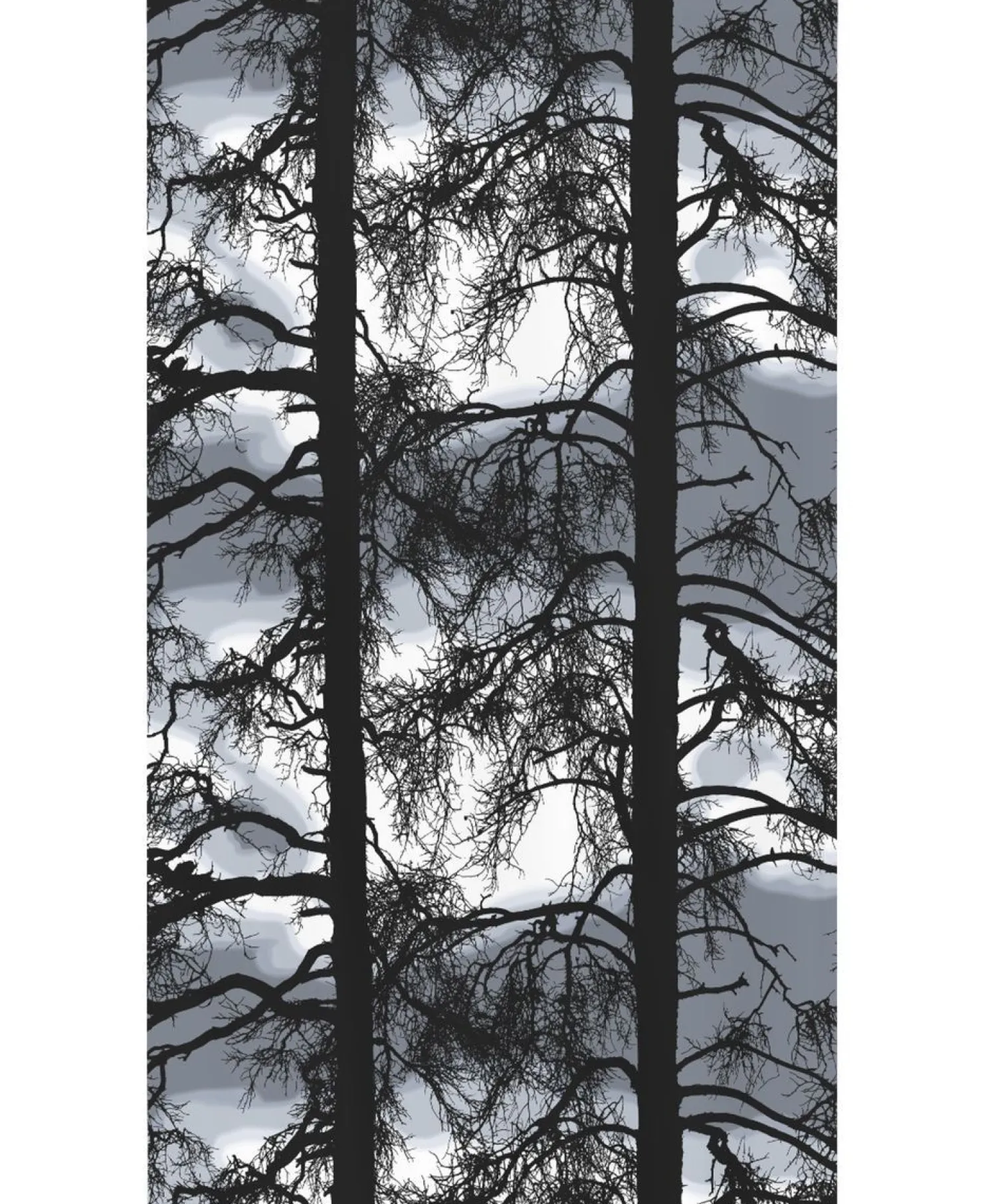 Pimennysverho Vallila Kelohonka 140x250 harmaa