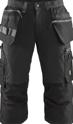 Piraattihousut Blåkläder 1597 Stretch musta