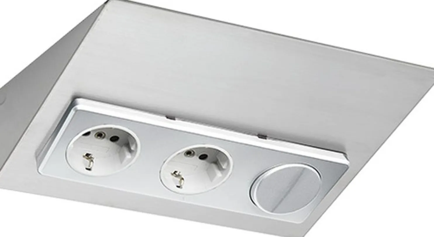 Pistorasia Limente Luxa-32 30W 24V LED-virtalähde kaksoiskytkin rst