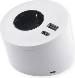 Pistorasia Limente Spot USB pinta-asennettava vapaasti tasolla seisova IP20 240V