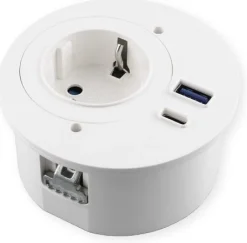 Pistorasia Limente Spot USB uppoasennettava IP20 240V