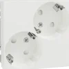 Pistorasia Schneider Electric Exxact, 2S/16A/IP21 1X UKJ, vino, valkoinen, 50 kpl pakkaus