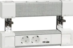 Pistorasiayksikkö Schneider Electric Unica System+ pöytäyksikkö, 2 x Schuko + USB A ja C