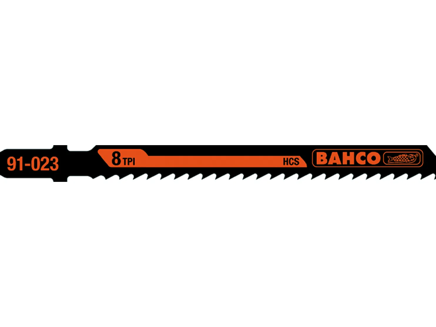 Pistosahanterä Bahco puulle 1,25x100mm 8TPI, 5kpl