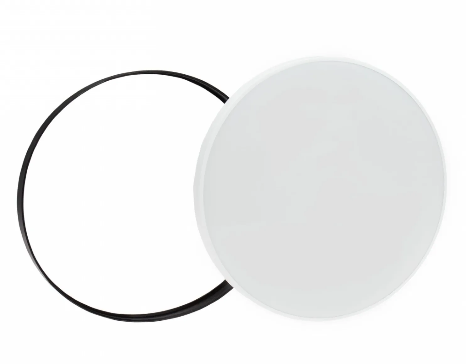 Plafondi Spectrum Nymphea Black & White Ø320mm 24W 115° CCT 3000/4000/6000K IP54 valkoinen/musta