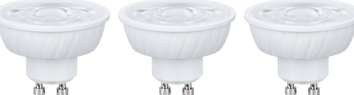 Polttimo Paulmann Standard 230V LED Reflector GU10 Flat 37mm, valkoinen, eri vaihtoehtoja