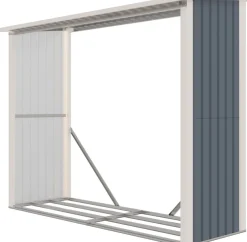 Polttopuukatos Fornorth 242x89x190cm, 2.15m²
