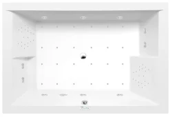Poreamme Interia Dupla Highline Hydro-Air, 1800x1200x540mm, 580l, valkoinen