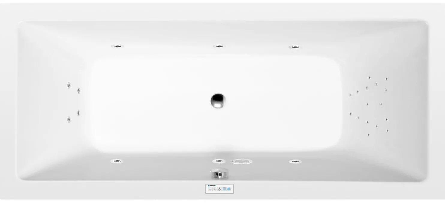 Poreamme Interia Krysta Highline Hydro, 1800x700x390mm, 200l, valkoinen