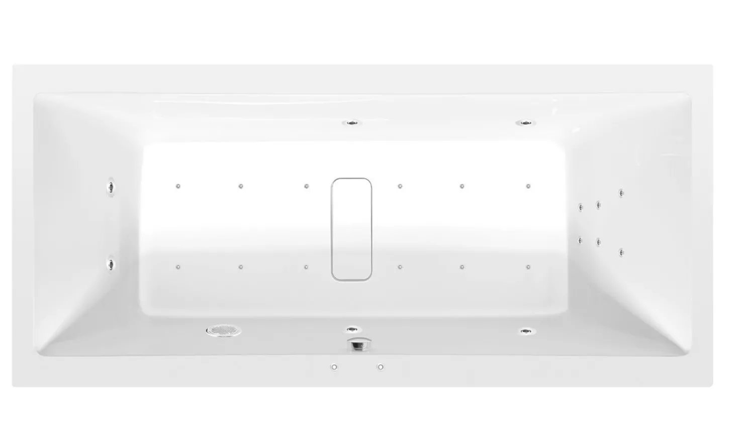 Poreamme Interia Marlene Attraction Hydro-Air, 2000x900x480mm, 422l, valkoinen