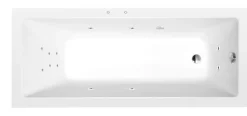 Poreamme Interia Noemi Attraction Hydro, 1700x700x390mm, 197l, valkoinen