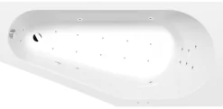 Poreamme Interia Tigra Attraction Hydro-Air, 1500x750x460mm, oikea, 180l, valkoinen