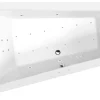 Poreamme Interia Triangl Attraction Hydro-Air, 1800x1200x500mm, vasen, 350l, valkoinen
