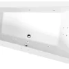 Poreamme Interia Triangl Attraction Hydro, 1800x1200x500mm, oikea, 350l, valkoinen