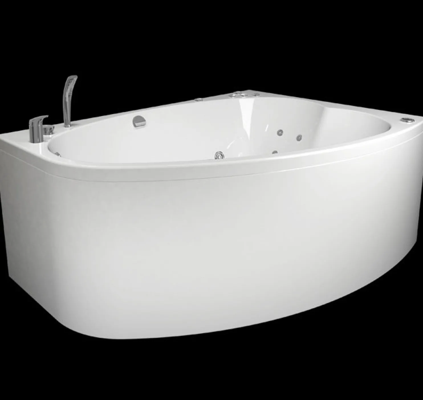 Poreamme Westerbergs Norden 160L Duo Superior Soft 2.0 akryyli valkoinen vasen