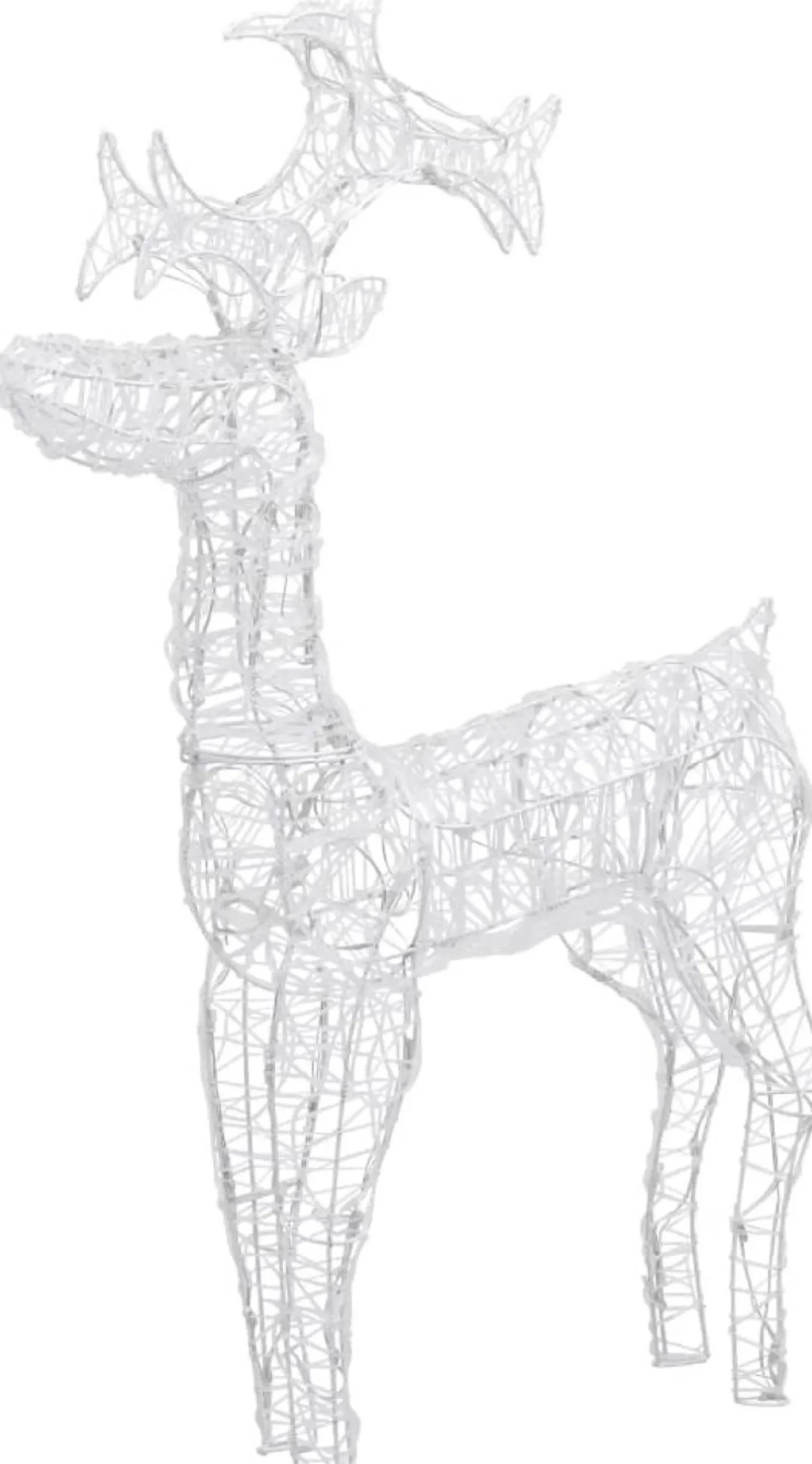 Poro joulukoriste, 90 LED-valoa, 60x16x100cm, akryyli