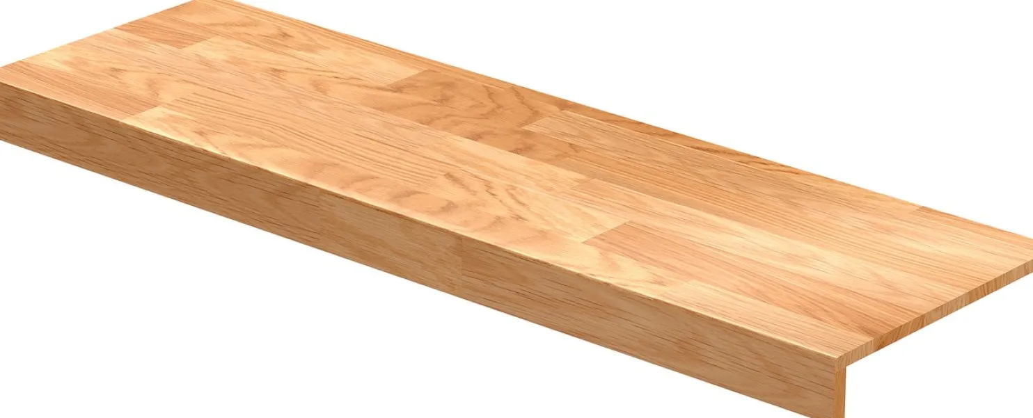 Porrasaskelma Lundbergs Classic 1000x294mm yksöissaskelma tammi lakattu