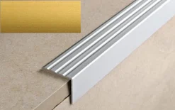 Porraskulmalista Progress Profiles Prowalk 2,7m 25mm 20mm liimakiinnitettävä anodisoitu kulta