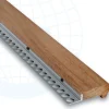 Porraslista Euroshrink iroko-puu/alumiini 198n, 40mm, iroko natural, eri pituuksia