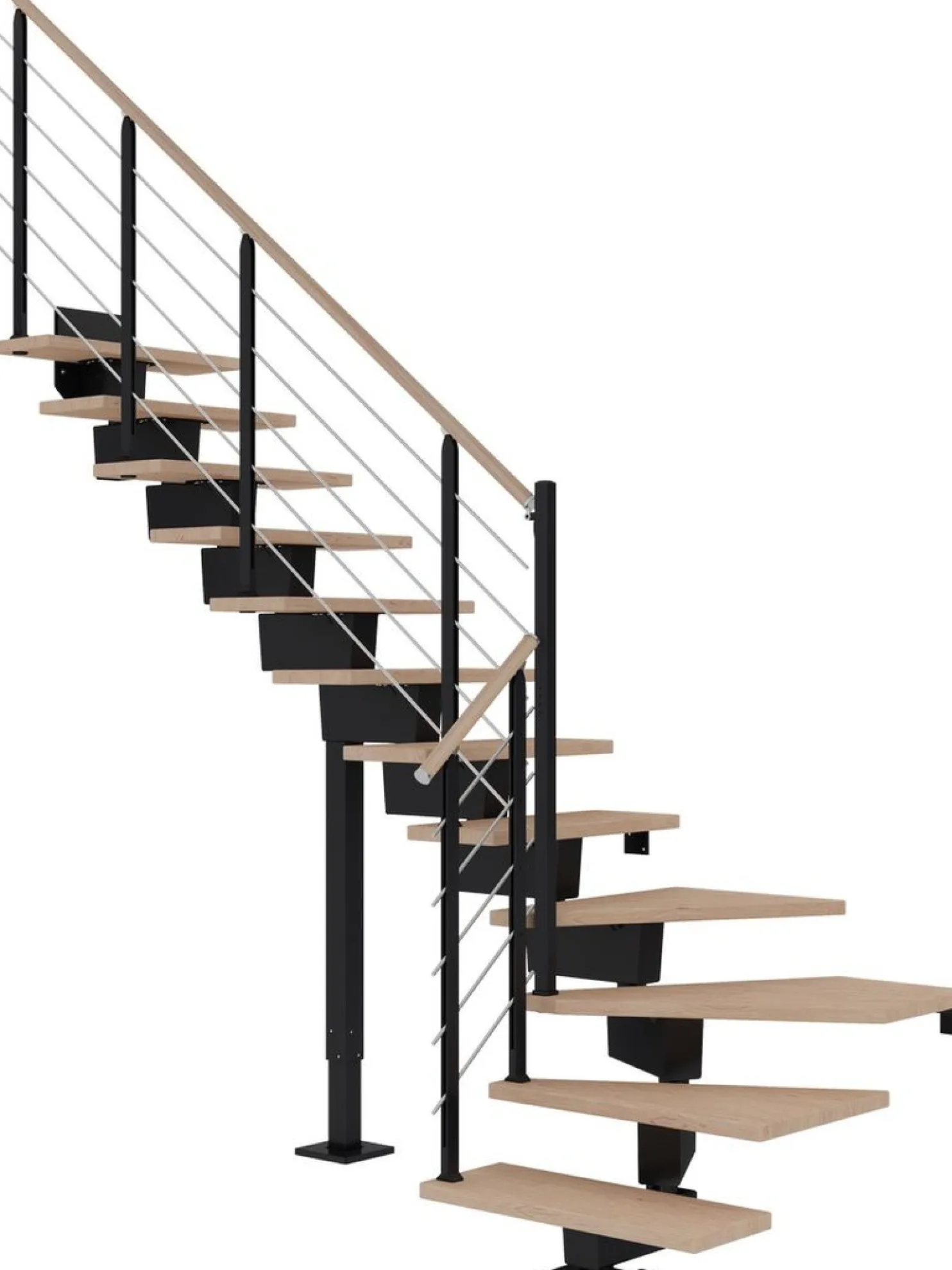 Portaat Dolle Dubai, L-malli, Design-kaide, valkoöljytty tammi, eri värejä ja kokoja