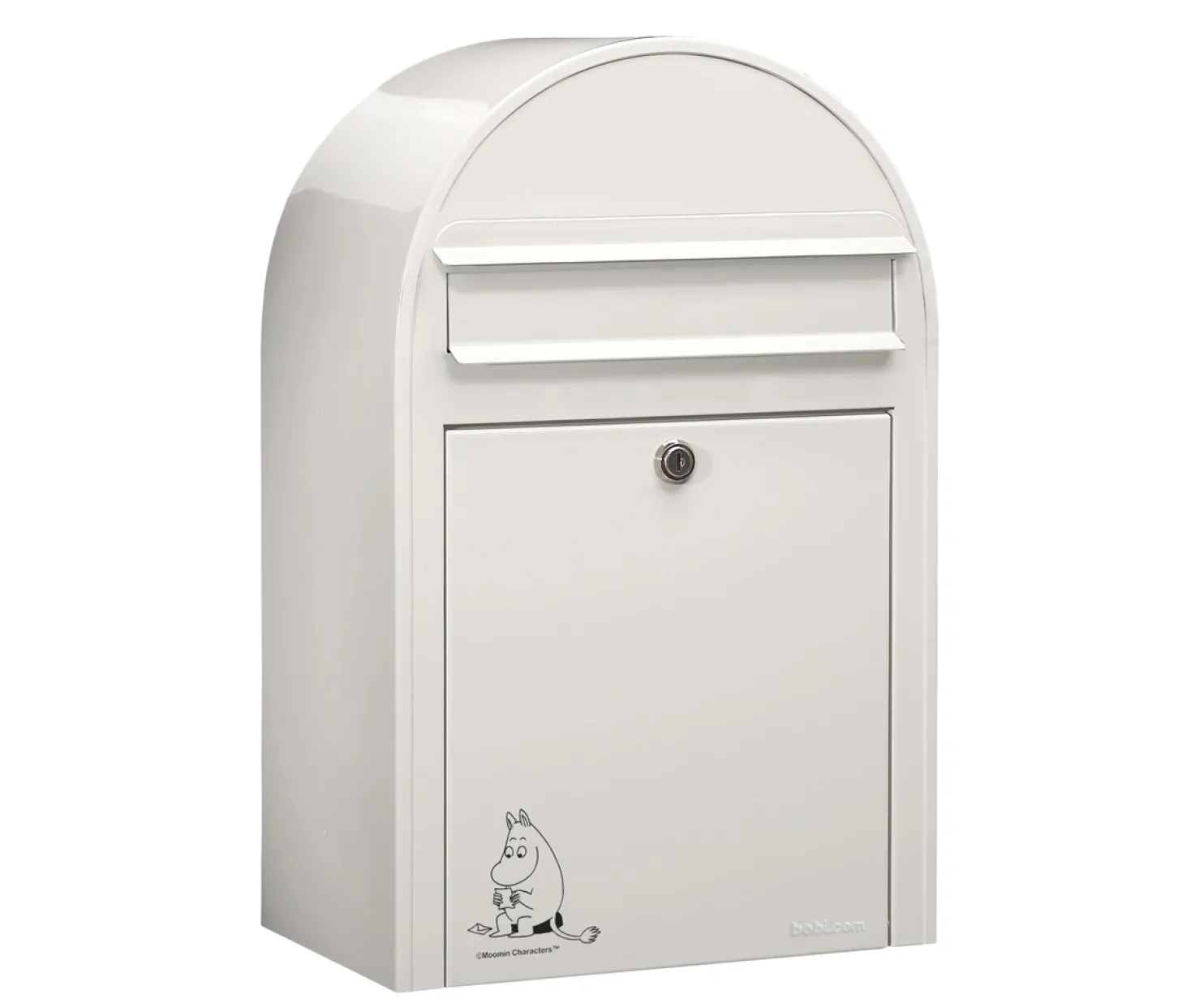 Postilaatikko Bobi Classic Muumi lukee 50x32x21 cm valkoinen