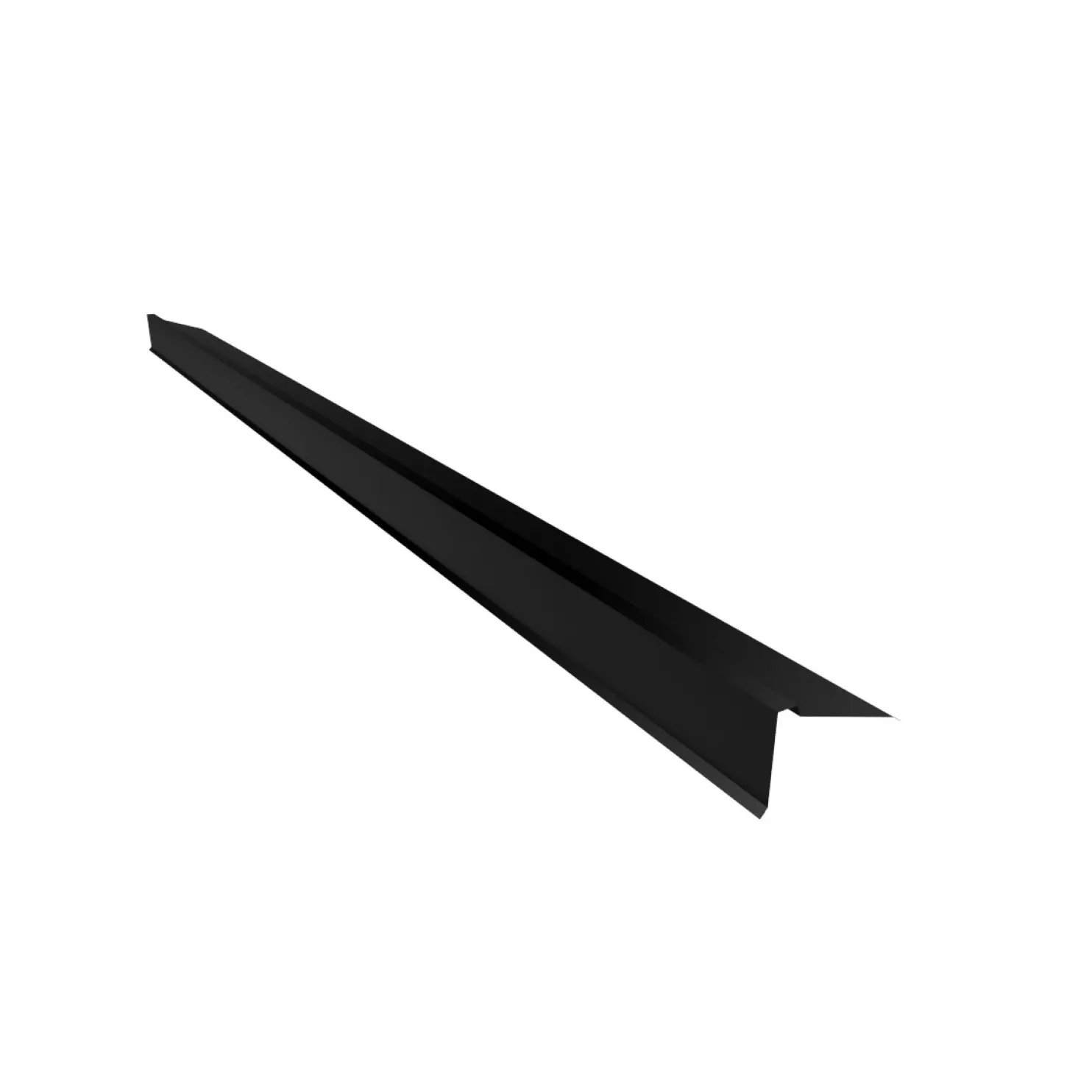 Pulpettikaton yläräystäslista Ruukki, muoto- ja poimukatteille, 3m Rough matta, eri värejä