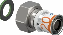 Puristusliitin Uponor S-Press Plus 20-G3/4"SN pyörivällä mutterilla