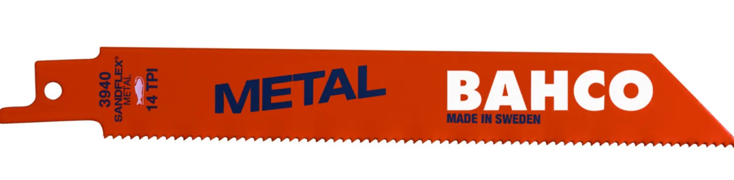 Puukkosahanterä Bahco Sandflex Bi-Metal ST 300x0,9mm, 14TPI, metallille, 2kpl