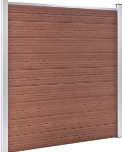 Puutarha-aita puukomposiitti 526x186cm ruskea