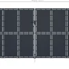 Puutarhaportti teräs 400x200cm umpinainen antrasiitti